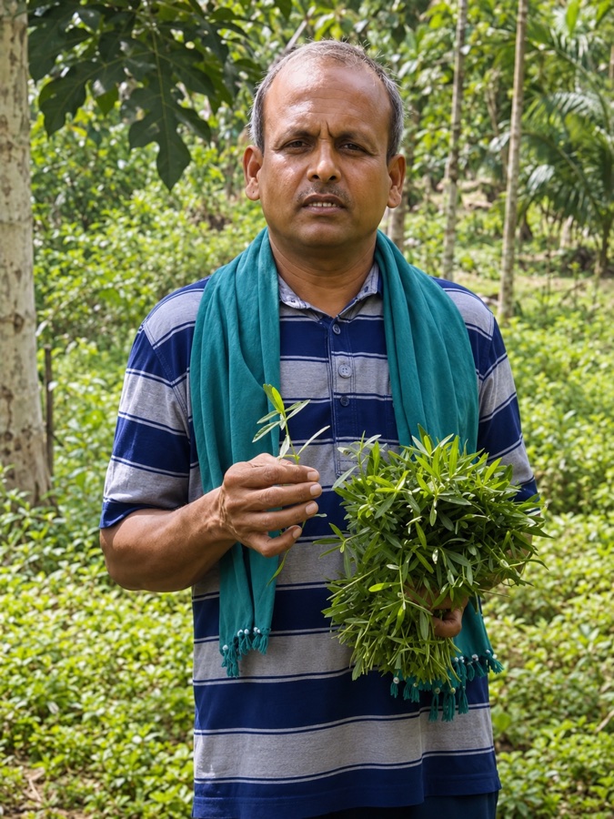 Keerai Kandasamy, organic greens farmer in Coimbatore